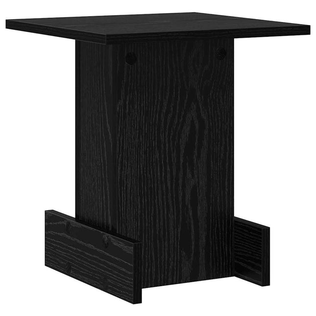 Sidobord Svart Ek 35,5 x 35 x 40 cm Konstruerat trä