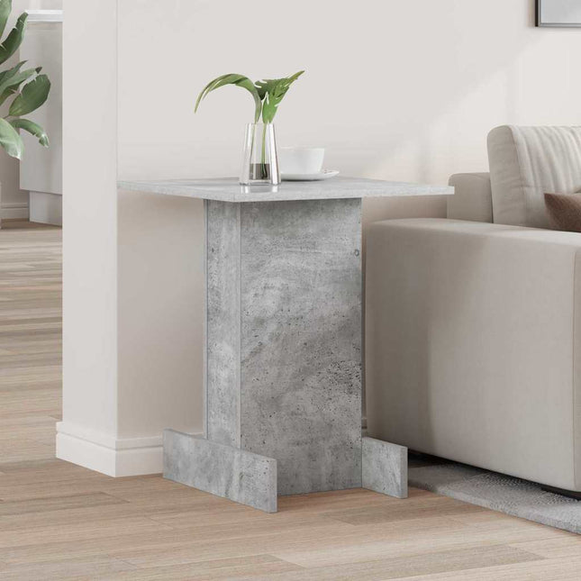 Sidobord Betonggrå 44,5 x 45 x 55 cm Konstruerat trä