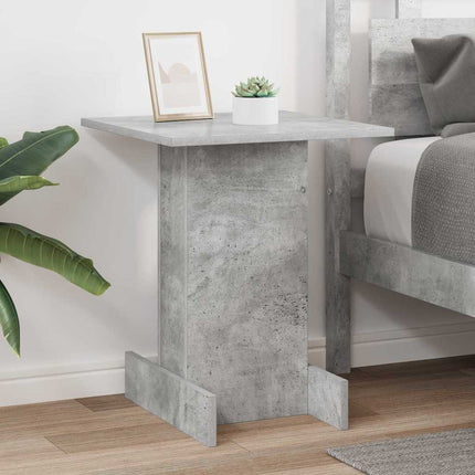 Sidobord Betonggrå 44,5 x 45 x 55 cm Konstruerat trä