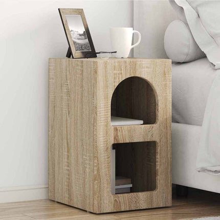 Sängbord 2 pcs Sonoma-ek 29,5 x 33,5 x 50 cm Konstruerat trä