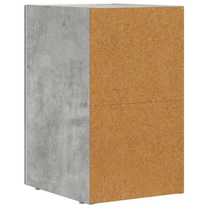Sängbord 2 pcs Betonggrå 29,5 x 33,5 x 50 cm Konstruerat trä