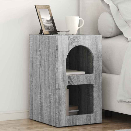 Sängbord 2 pcs Grå Sonoma 29,5 x 33,5 x 50 cm Konstruerat trä