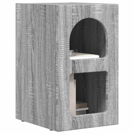 Sängbord 2 pcs Grå Sonoma 29,5 x 33,5 x 50 cm Konstruerat trä