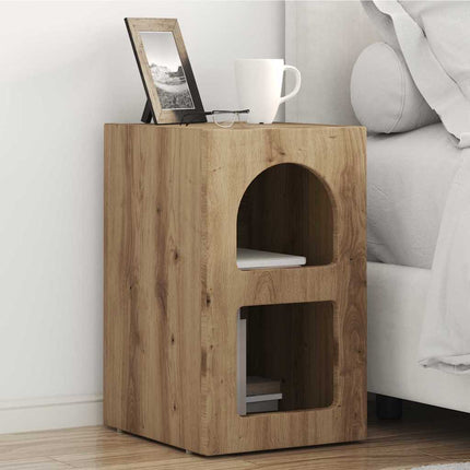 Sängbord 2 pcs Artisan Ek 29,5 x 33,5 x 50 cm Konstruerat trä