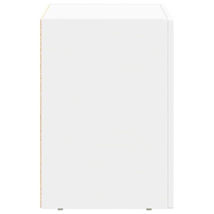 Sängbord Vit 40 x 35 x 50 cm Konstruerat trä