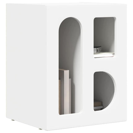 Sängbord 2 pcs Vit 40 x 35 x 50 cm Konstruerat trä
