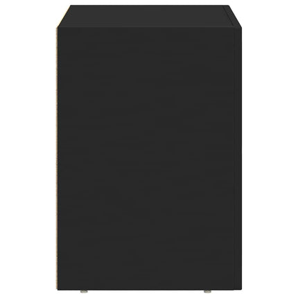 Sängbord ELST 2 st Svart 40 x 35 x 50 cm Konstruerat trä