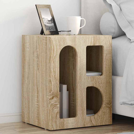 Sängbord Sonoma-ek 40 x 35 x 50 cm Konstruerat trä