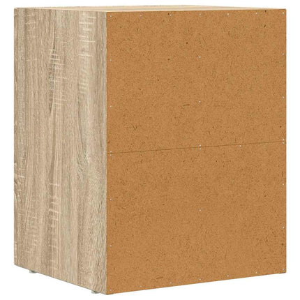Sängbord 2 pcs Sonoma-ek 40 x 35 x 50 cm Konstruerat trä
