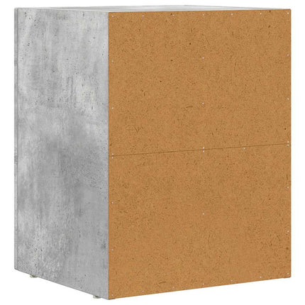 Sängbord Betonggrå 40 x 35 x 50 cm Konstruerat trä