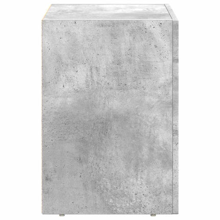 Sängbord 2 pcs Betonggrå 40 x 35 x 50 cm Konstruerat trä
