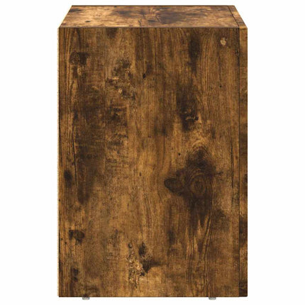 Sängbord ELST 2 st Rökt ek 40 x 35 x 50 cm Konstruerat trä