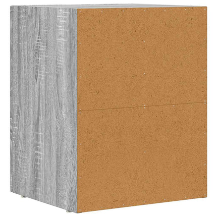 Sängbord 2 pcs Grå Sonoma 40 x 35 x 50 cm Konstruerat trä