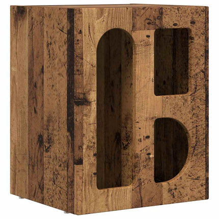 Sängbord 2 pcs Gammalt trä 40 x 35 x 50 cm Konstruerat trä