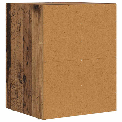 Sängbord 2 pcs Gammalt trä 40 x 35 x 50 cm Konstruerat trä