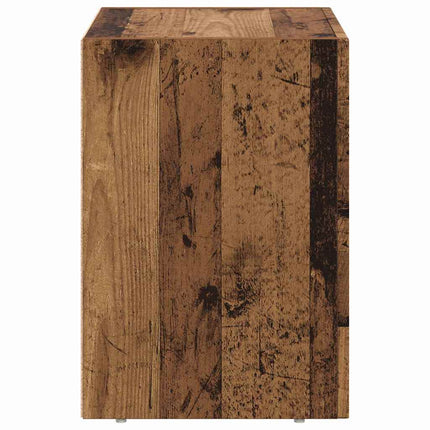 Sängbord ELST 2 st Gammalt trä 40 x 35 x 50 cm Konstruerat trä