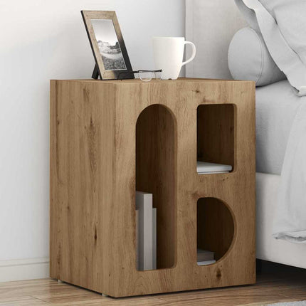 Sängbord 2 pcs Artisan Ek 40 x 35 x 50 cm Konstruerat trä