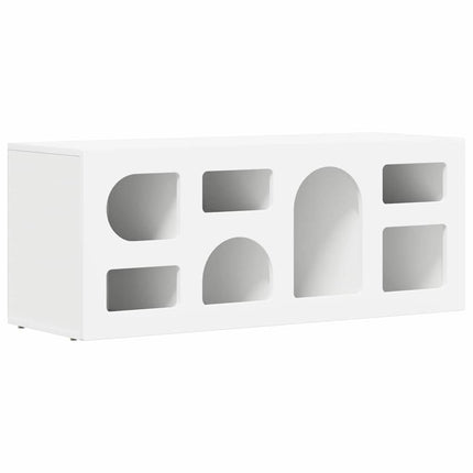 TV-skåp Vit 100 x 35 x 40 cm Konstruerat trä
