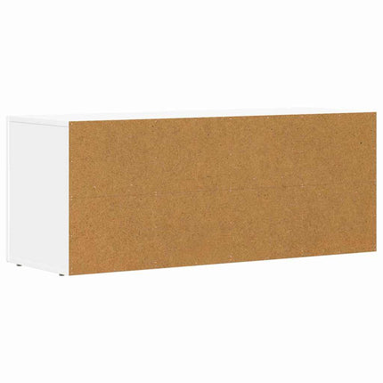 TV-skåp Vit 100 x 35 x 40 cm Konstruerat trä