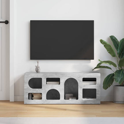 TV-skåp Betonggrå 100 x 35 x 40 cm Konstruerat trä