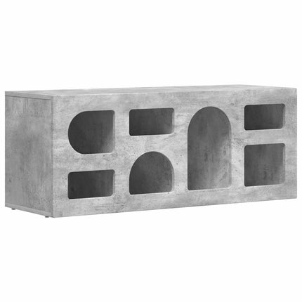 TV-skåp Betonggrå 100 x 35 x 40 cm Konstruerat trä