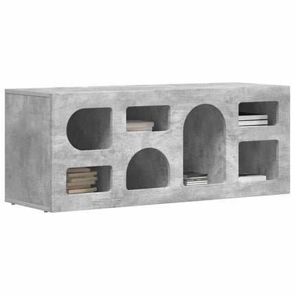 TV-skåp Betonggrå 100 x 35 x 40 cm Konstruerat trä