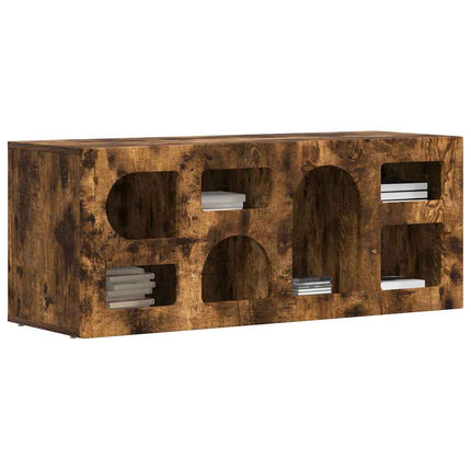 TV-skåp Rökt ek 100 x 35 x 40 cm Konstruerat trä