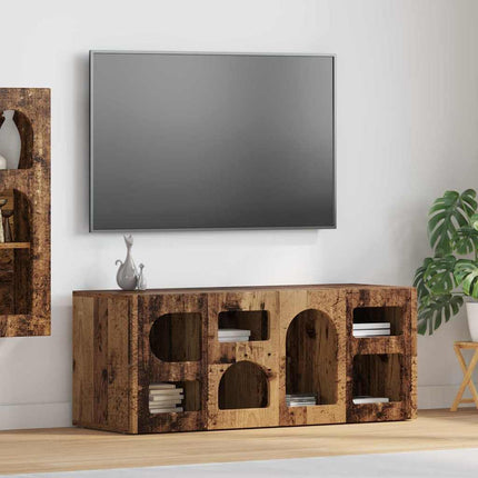 TV-skåp Gammalt trä 100 x 35 x 40 cm Konstruerat trä