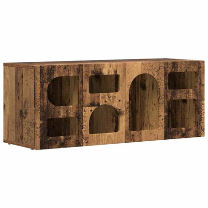 TV-skåp ELST 100 x 35 x 40 cm Gammalt trä Konstruerat trä