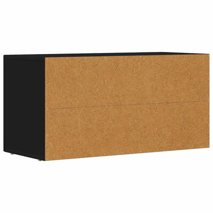 TV-skåp Svart 80 x 35 x 40 cm Konstruerat trä