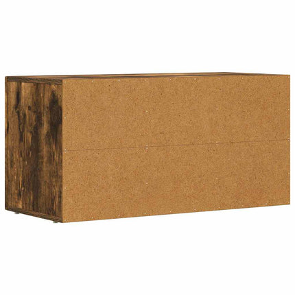 TV-skåp Rökt ek 80 x 35 x 40 cm Konstruerat trä