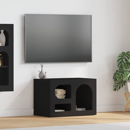 TV-skåp Svart 60 x 35 x 40 cm Konstruerat trä