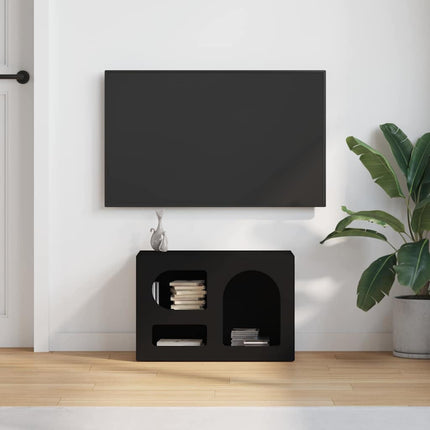 TV-skåp Svart 60 x 35 x 40 cm Konstruerat trä