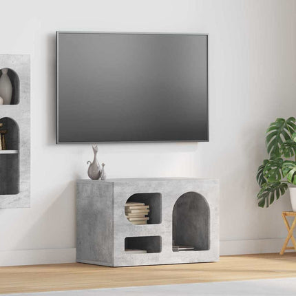 TV-skåp Betonggrå 60 x 35 x 40 cm Konstruerat trä
