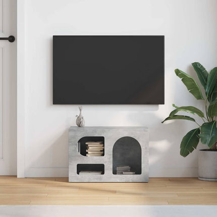 TV-skåp Betonggrå 60 x 35 x 40 cm Konstruerat trä
