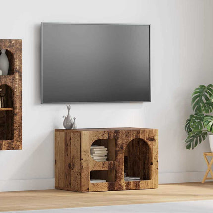 TV-skåp Gammalt trä 60 x 35 x 40 cm Konstruerat trä