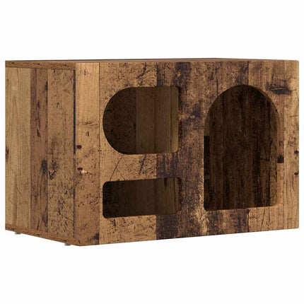 TV-skåp ELST 60 x 35 x 40 cm Gammalt trä Konstruerat trä