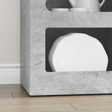 Sideboard Betonggrå 40 x 35 x 100,5 cm Konstruerat trä