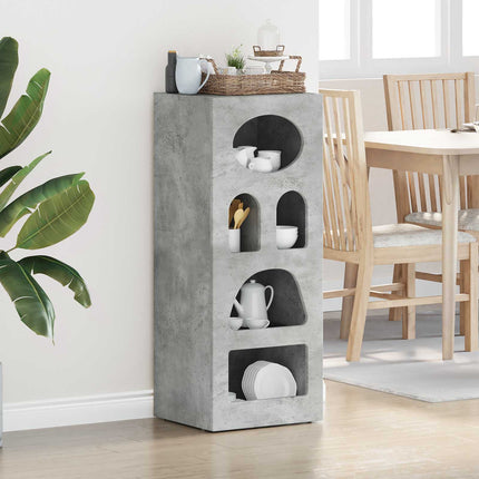 Sideboard Betonggrå 40 x 35 x 100,5 cm Konstruerat trä