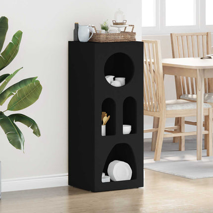 Sideboard Svart 40 x 35 x 100.5 cm Konstruerat trä