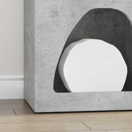 Sideboard Betonggrå 40 x 35 x 100.5 cm Konstruerat trä