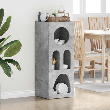 Sideboard Betonggrå 40 x 35 x 100.5 cm Konstruerat trä