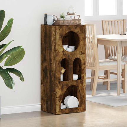 Sideboard Rökt ek 40 x 35 x 100.5 cm Konstruerat trä
