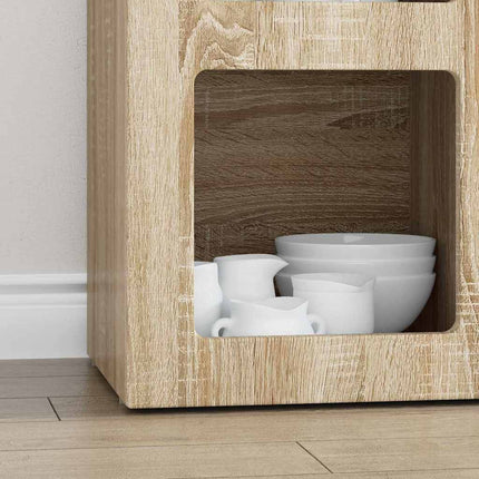 Sideboard Sonoma-ek 59 x 35 x 80.5 cm Konstruerat trä