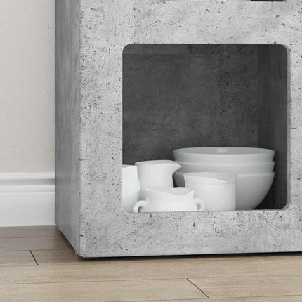 Sideboard Betonggrå 59 x 35 x 80.5 cm Konstruerat trä