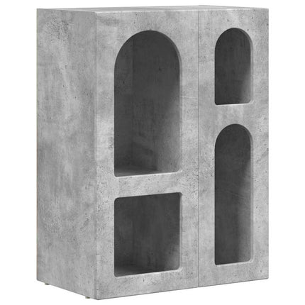 Sideboard Betonggrå 59 x 35 x 80.5 cm Konstruerat trä