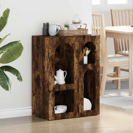 Sideboard Rökt ek 59 x 35 x 80.5 cm Konstruerat trä
