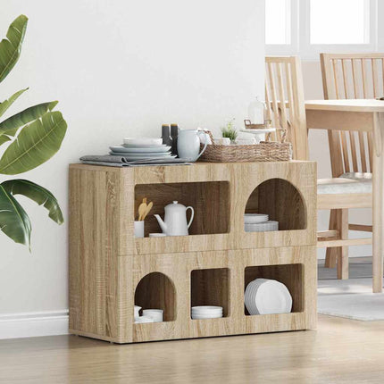 Sideboard Sonoma-ek 80,5 x 35 x 59 cm Konstruerat trä