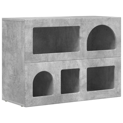 Sideboard Betonggrå 80,5 x 35 x 59 cm Konstruerat trä