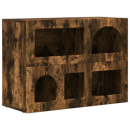 Sideboard Rökt ek 80,5 x 35 x 59 cm Konstruerat trä